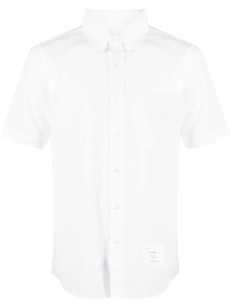 White Short Sleeved Cotton Shirt