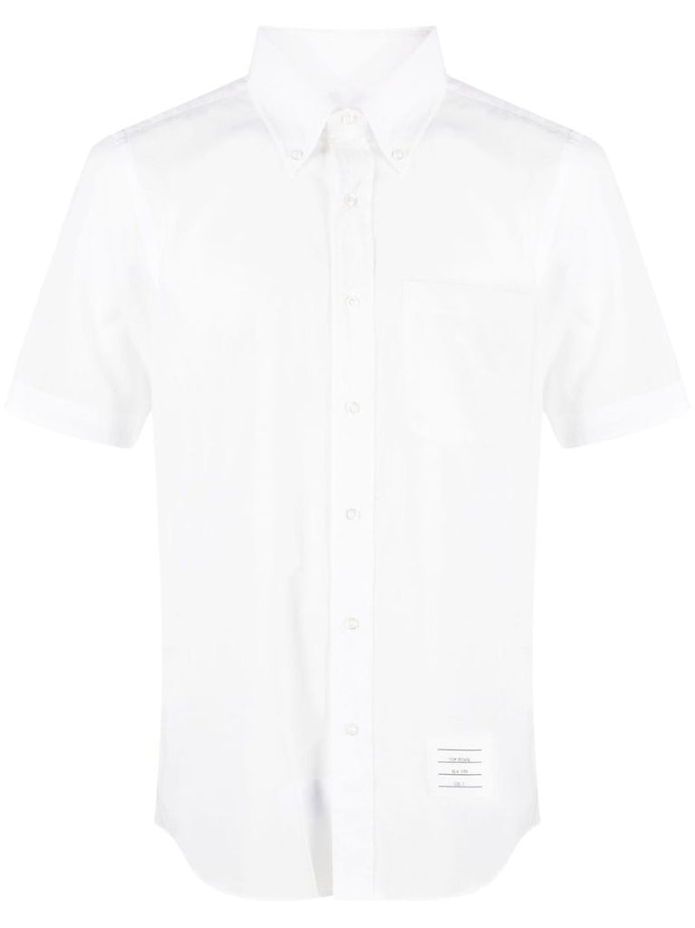 White Short Sleeved Cotton Shirt
