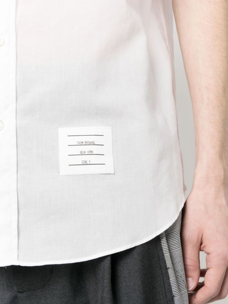 White Short Sleeved Cotton Shirt