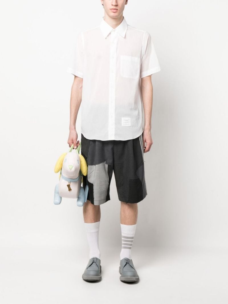 White Short Sleeved Cotton Shirt