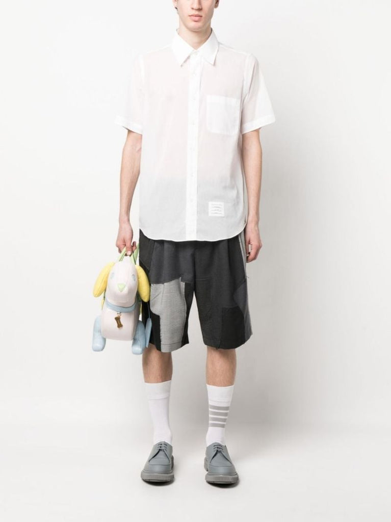 White Short Sleeved Cotton Shirt