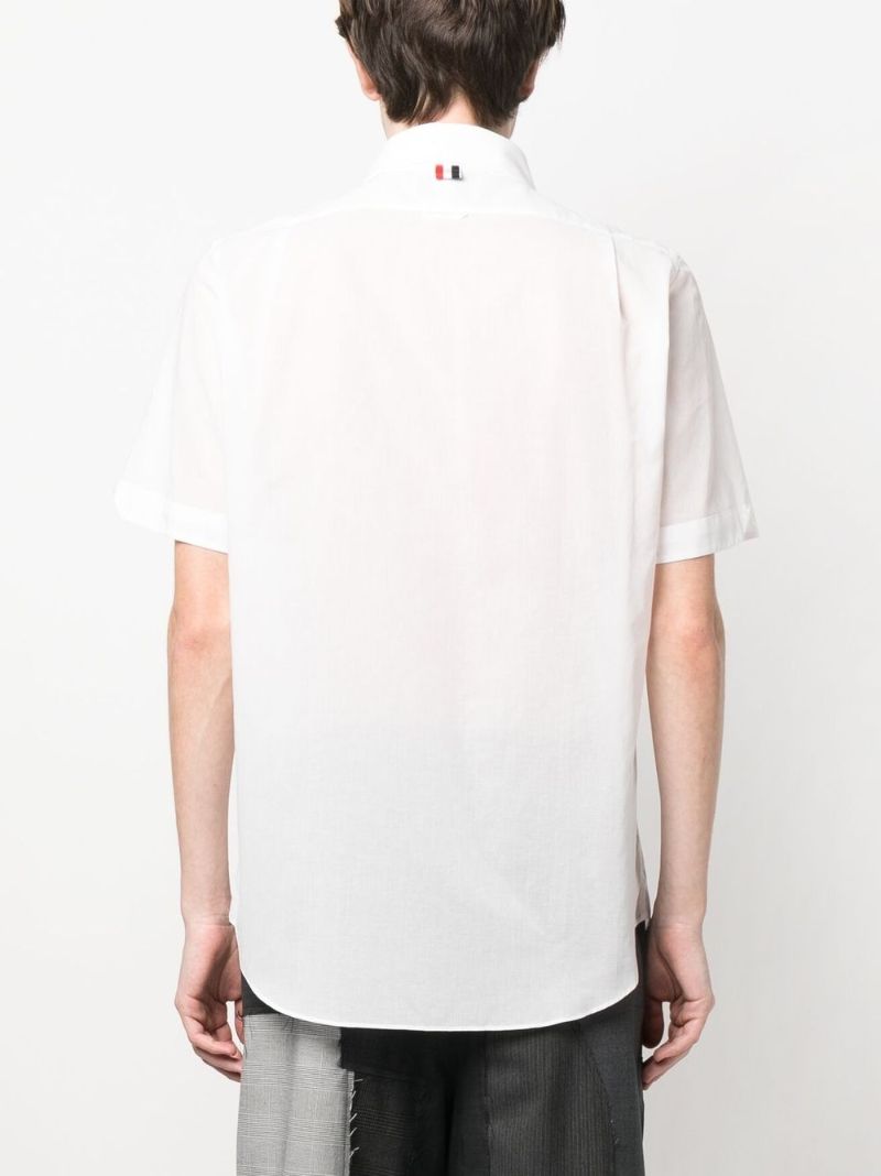 White Short Sleeved Cotton Shirt