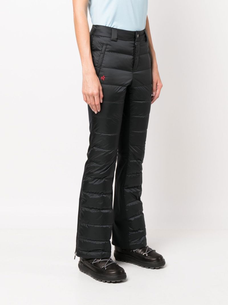 Black Padded Straight-leg Ski Trousers
