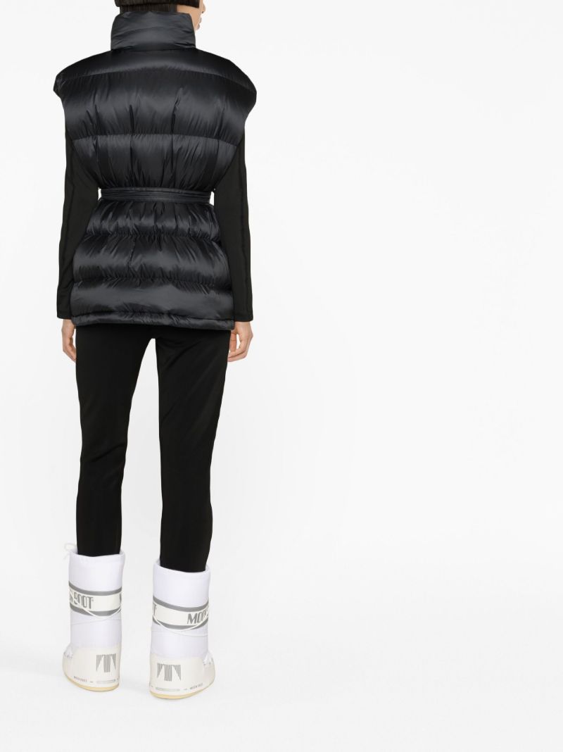 Black Padded Ski Gilet