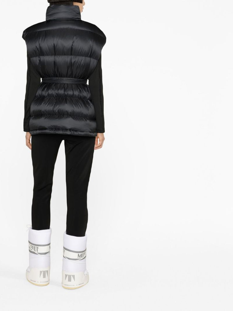 Black Padded Ski Gilet