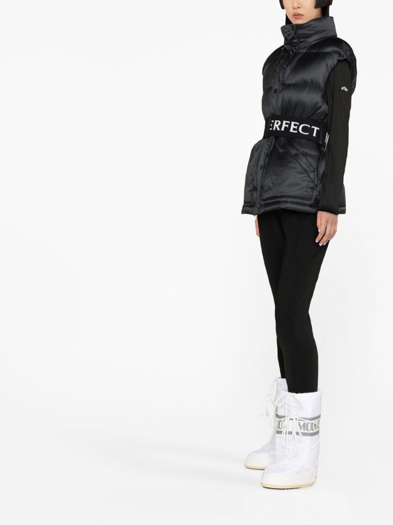 Black Padded Ski Gilet