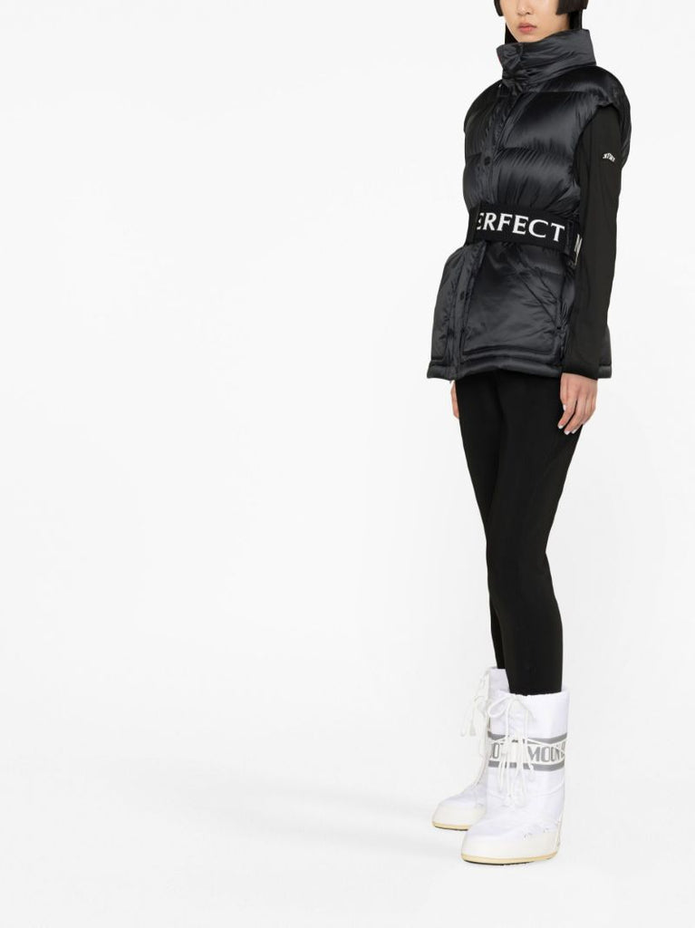Black Padded Ski Gilet