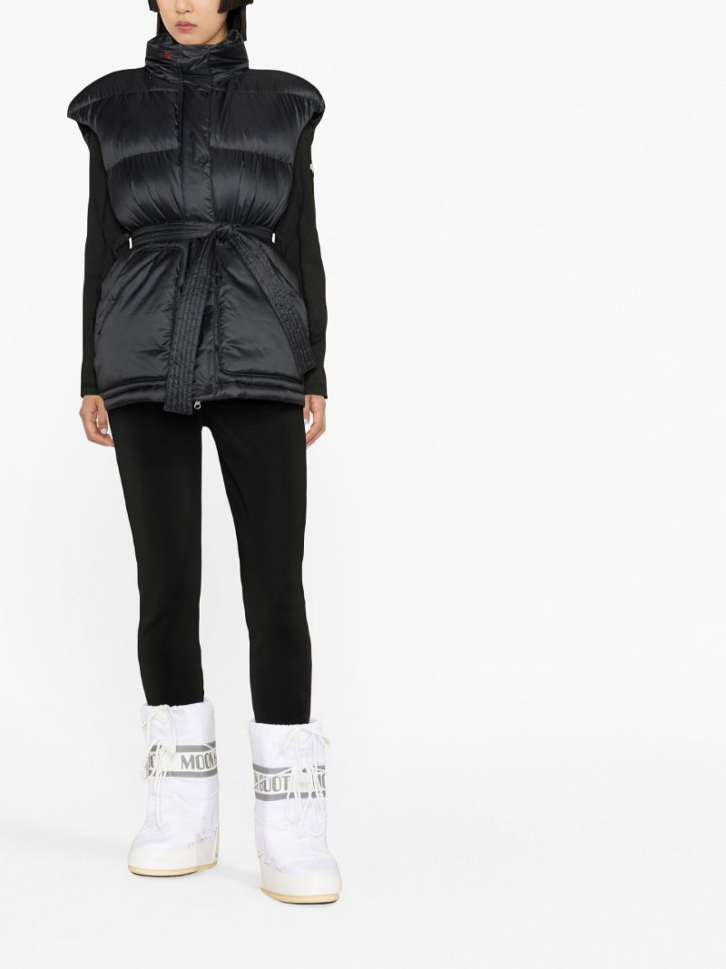 Black Padded Ski Gilet