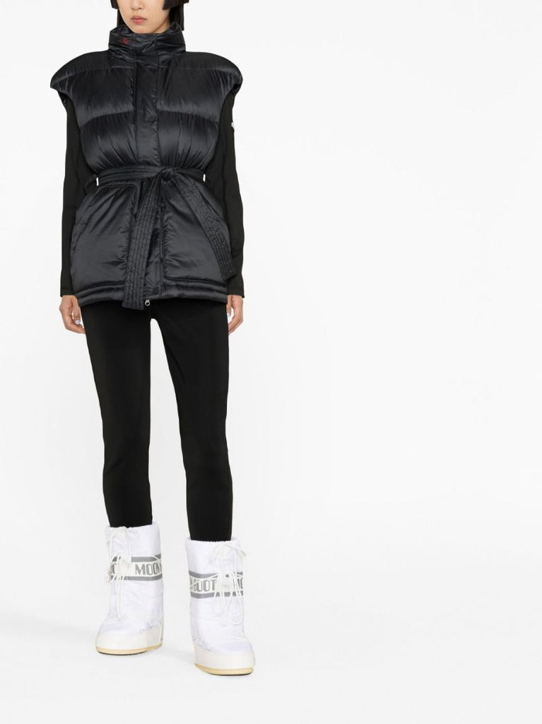 Black Padded Ski Gilet