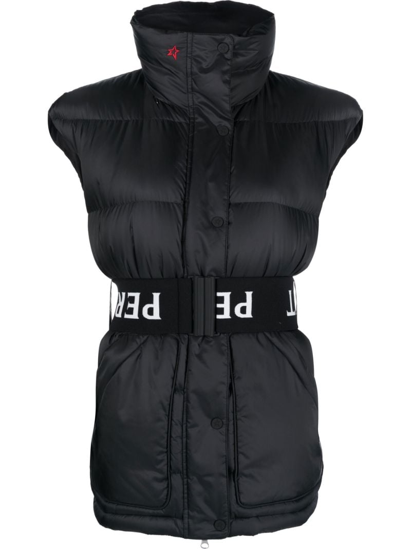 Black Padded Ski Gilet