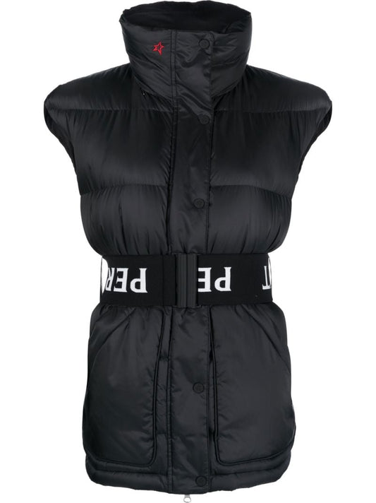 Black Padded Ski Gilet