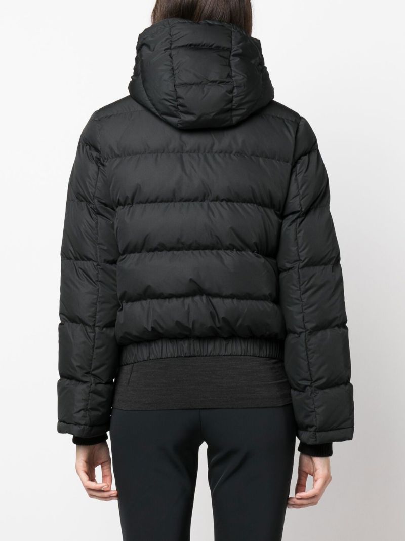 Black Polar Flare Down Ski Jacket
