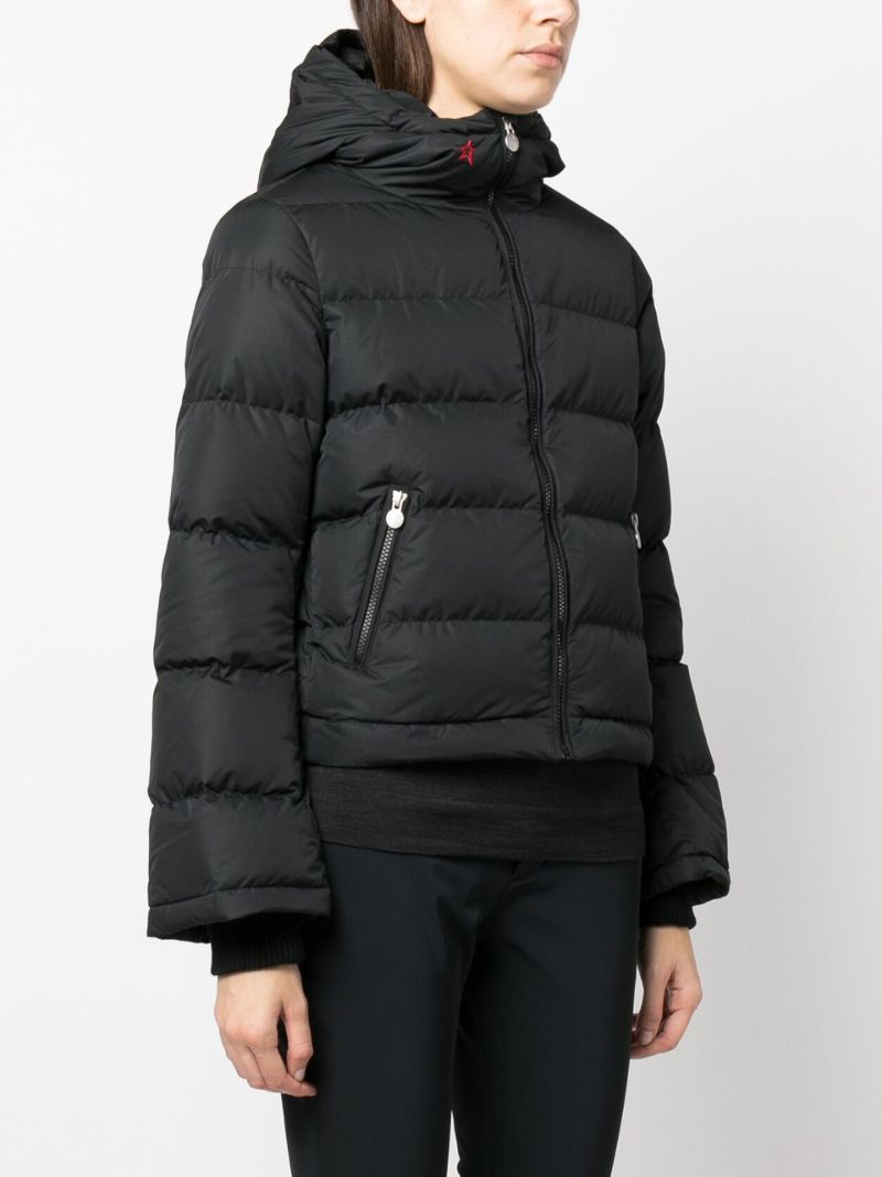 Black Polar Flare Down Ski Jacket
