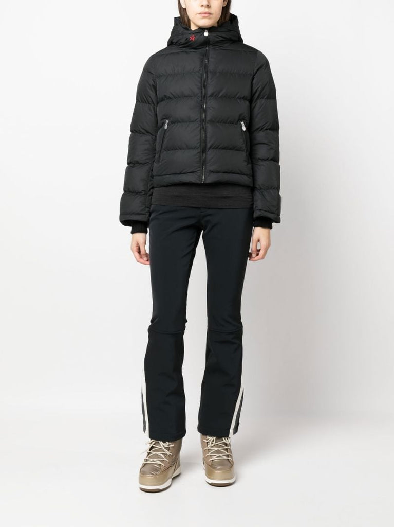 Black Polar Flare Down Ski Jacket