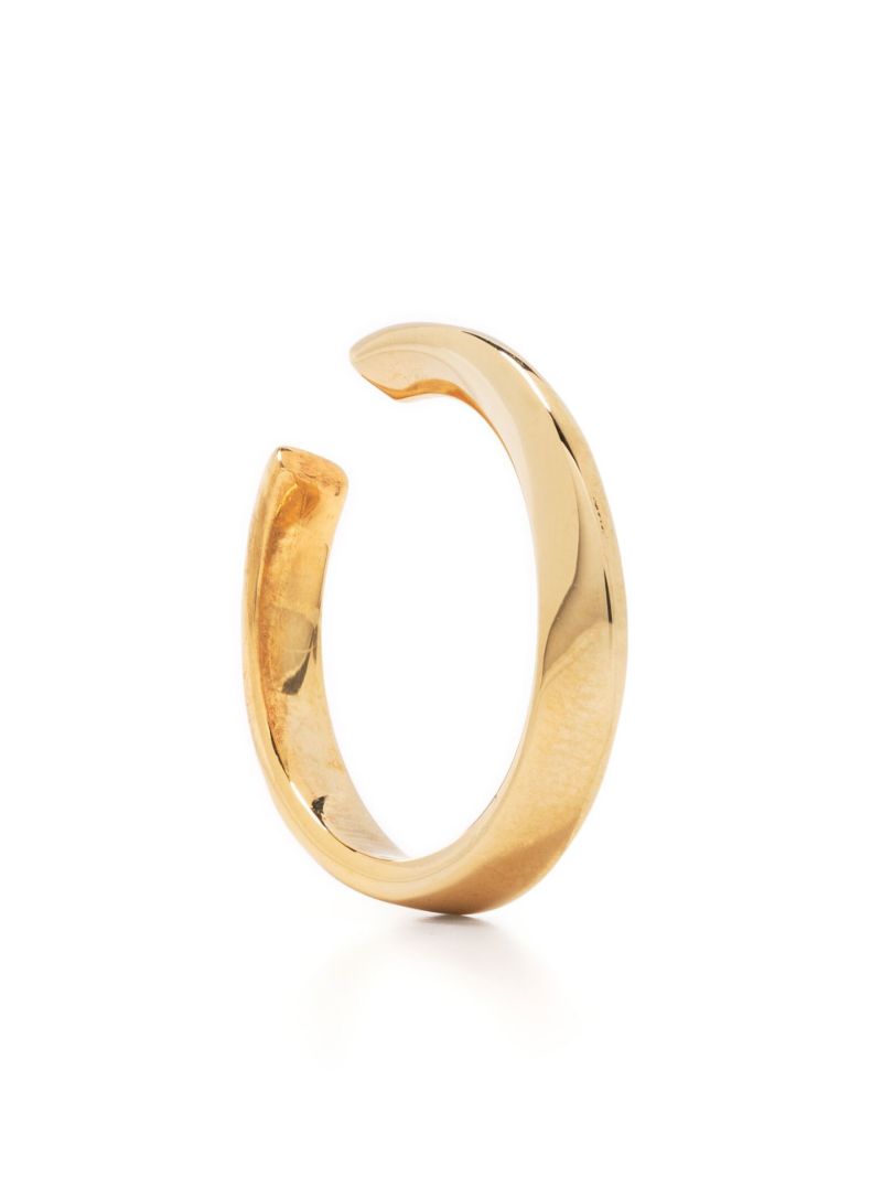 Gold-tone Minimal Twist Huggie Earring