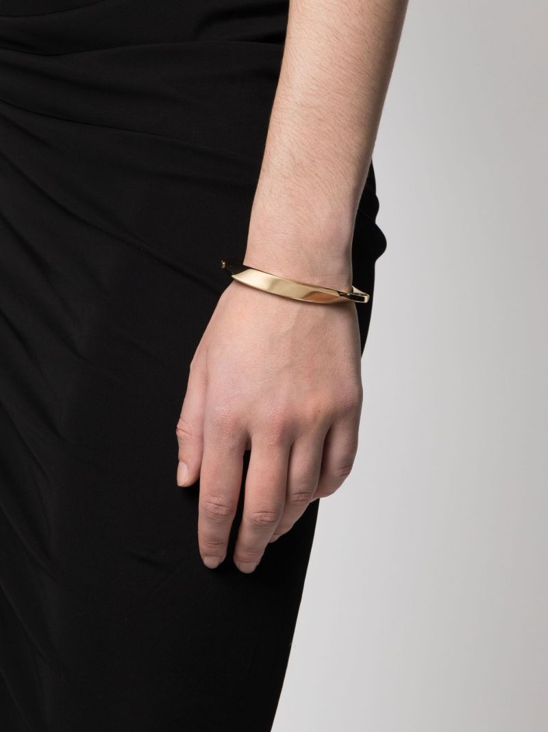 Gold-tone Deco Twist Bangle