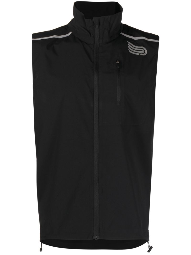 Black Ecolite Run Gilet