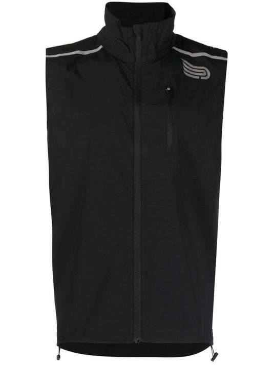 Black Ecolite Run Gilet