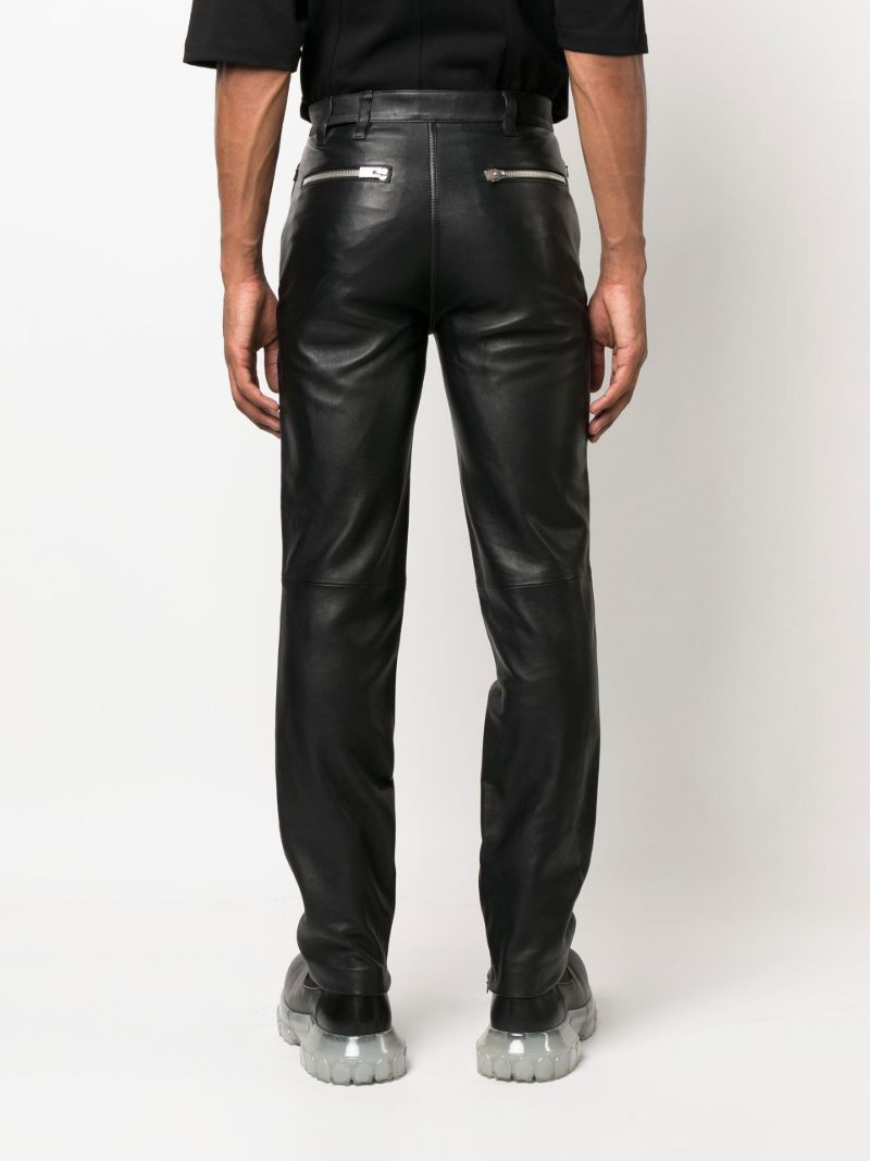 Black Secluse Leather Trousers