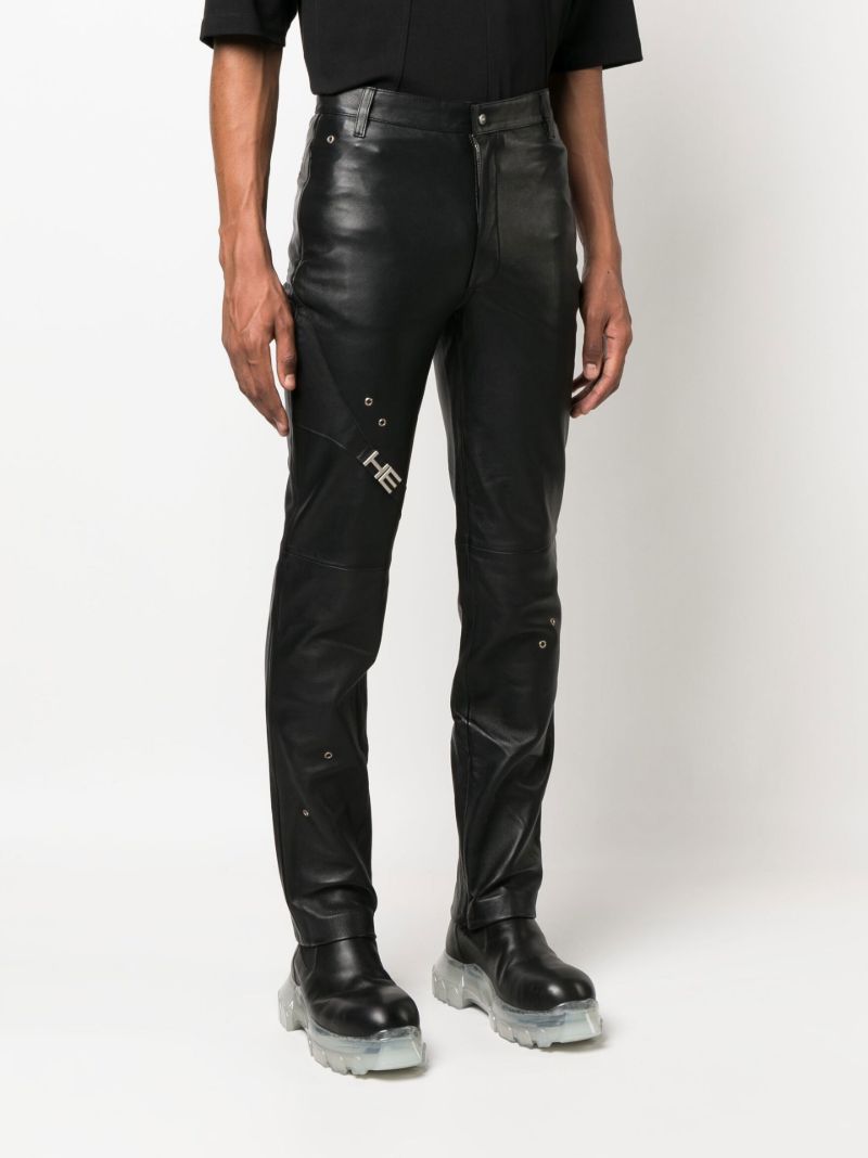 Black Secluse Leather Trousers