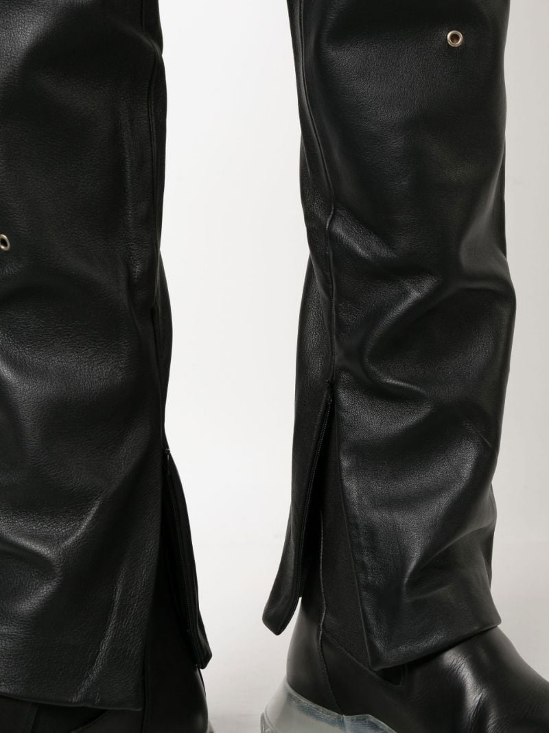 Black Secluse Leather Trousers