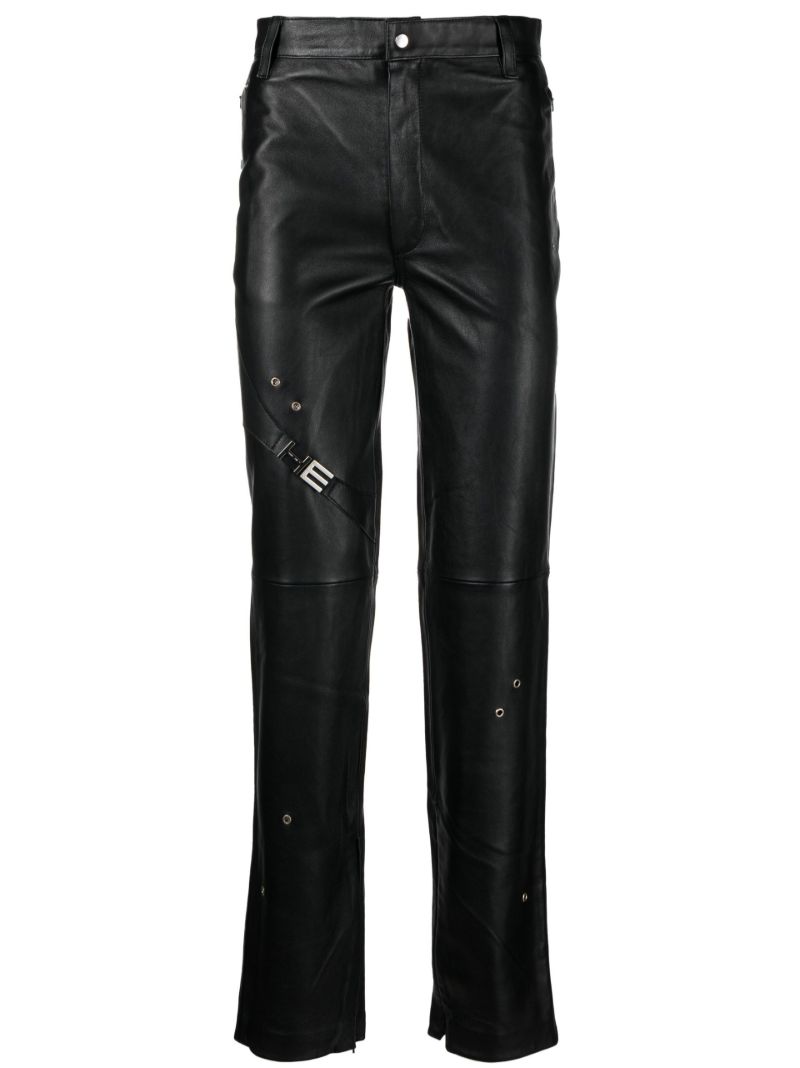 Black Secluse Leather Trousers