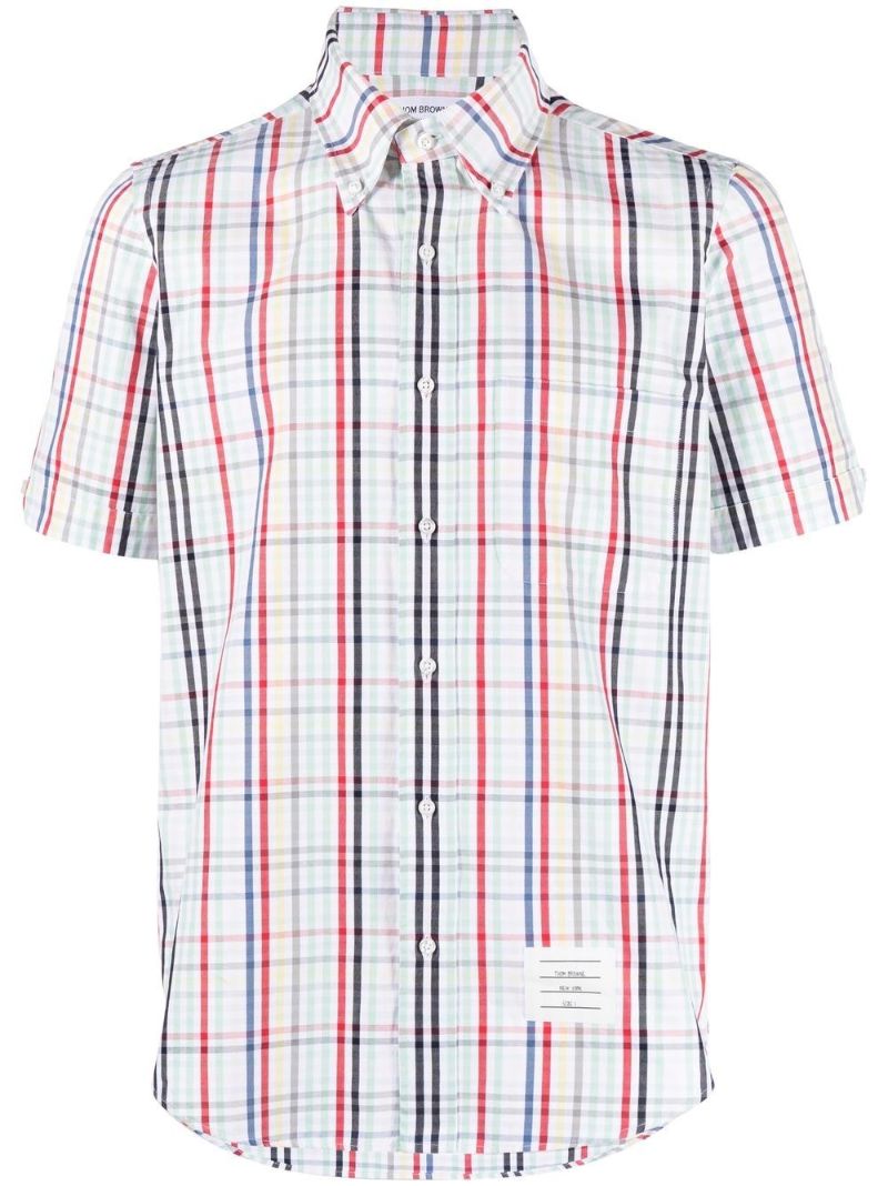 Multicoloured Gingham Check Cotton Shirt