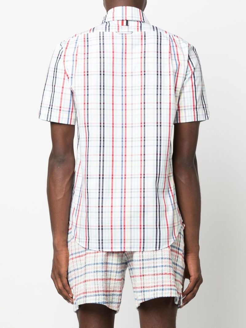 Multicoloured Gingham Check Cotton Shirt