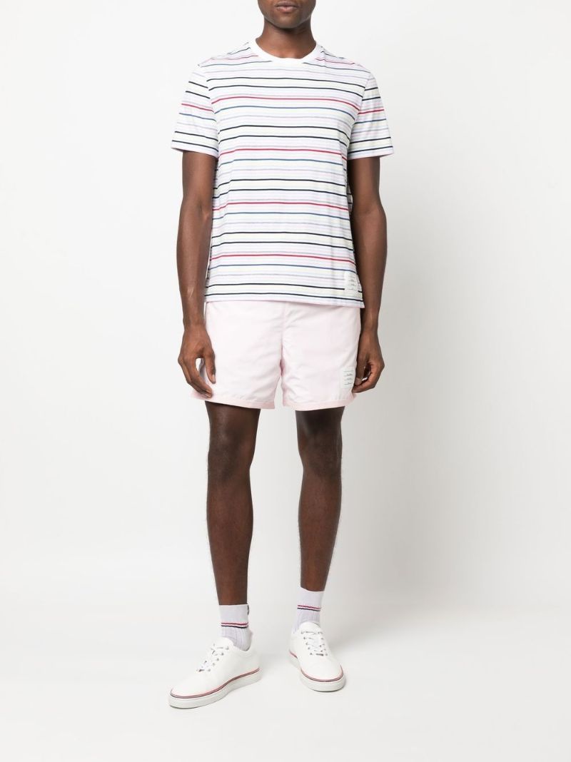 Multicoloured Stripe Cotton T-shirt