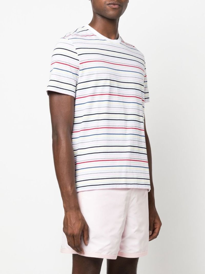 Multicoloured Stripe Cotton T-shirt