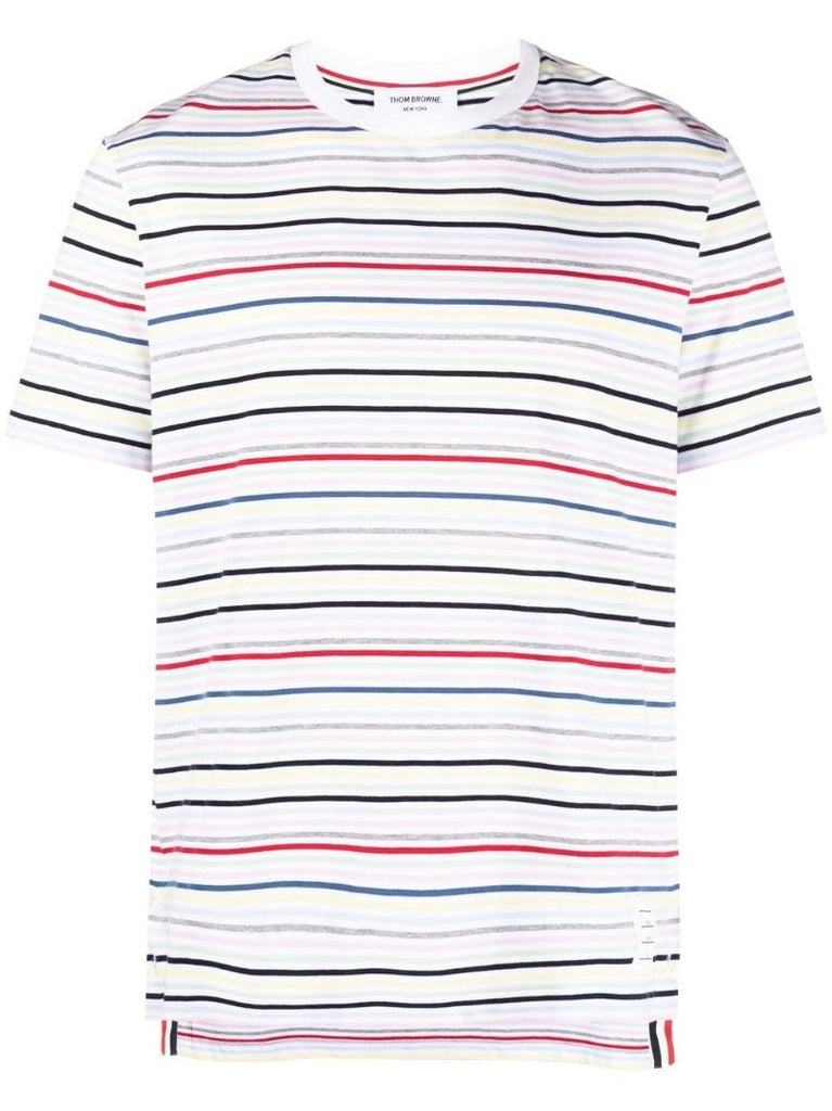 Multicoloured Stripe Cotton T-shirt