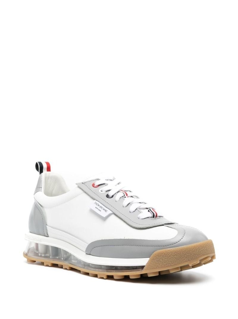 Grey and Whitetech Runner Sneakers