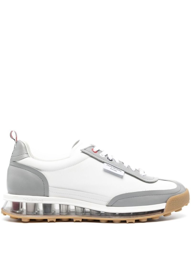 Grey and Whitetech Runner Sneakers
