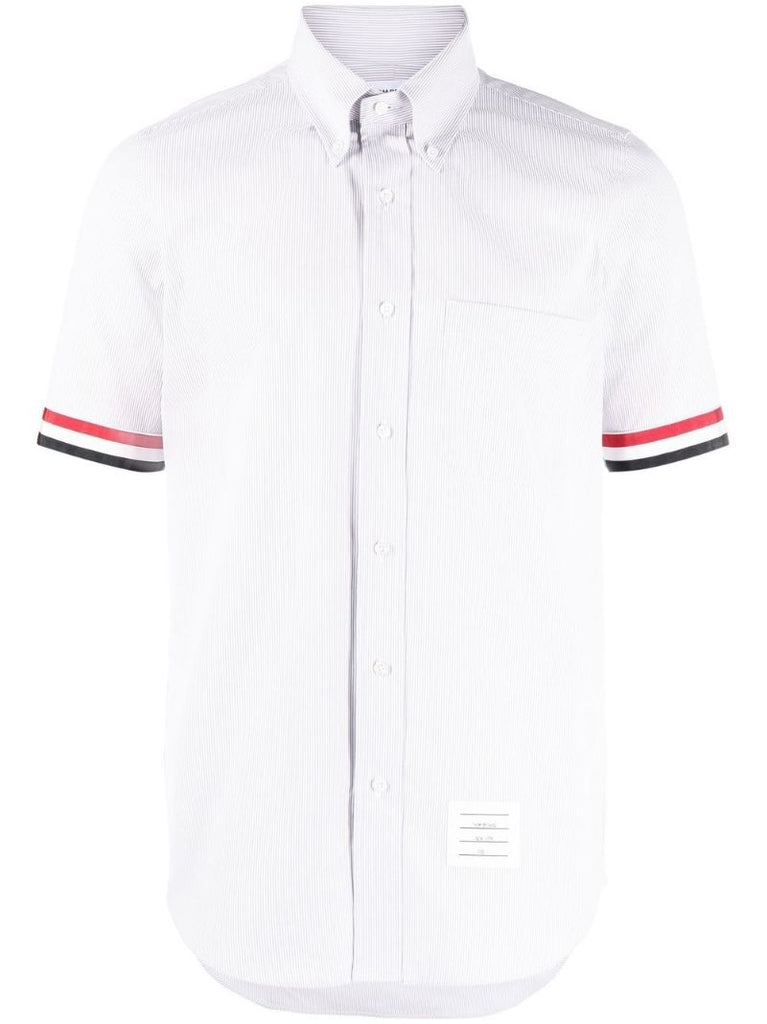 Grey Rwb Stripe Short Sleeve Shirt