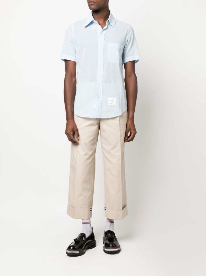 Blue Logo Tag Short Sleeve Shirt