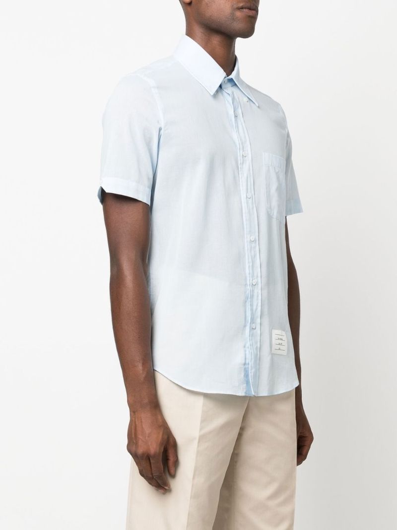 Blue Logo Tag Short Sleeve Shirt