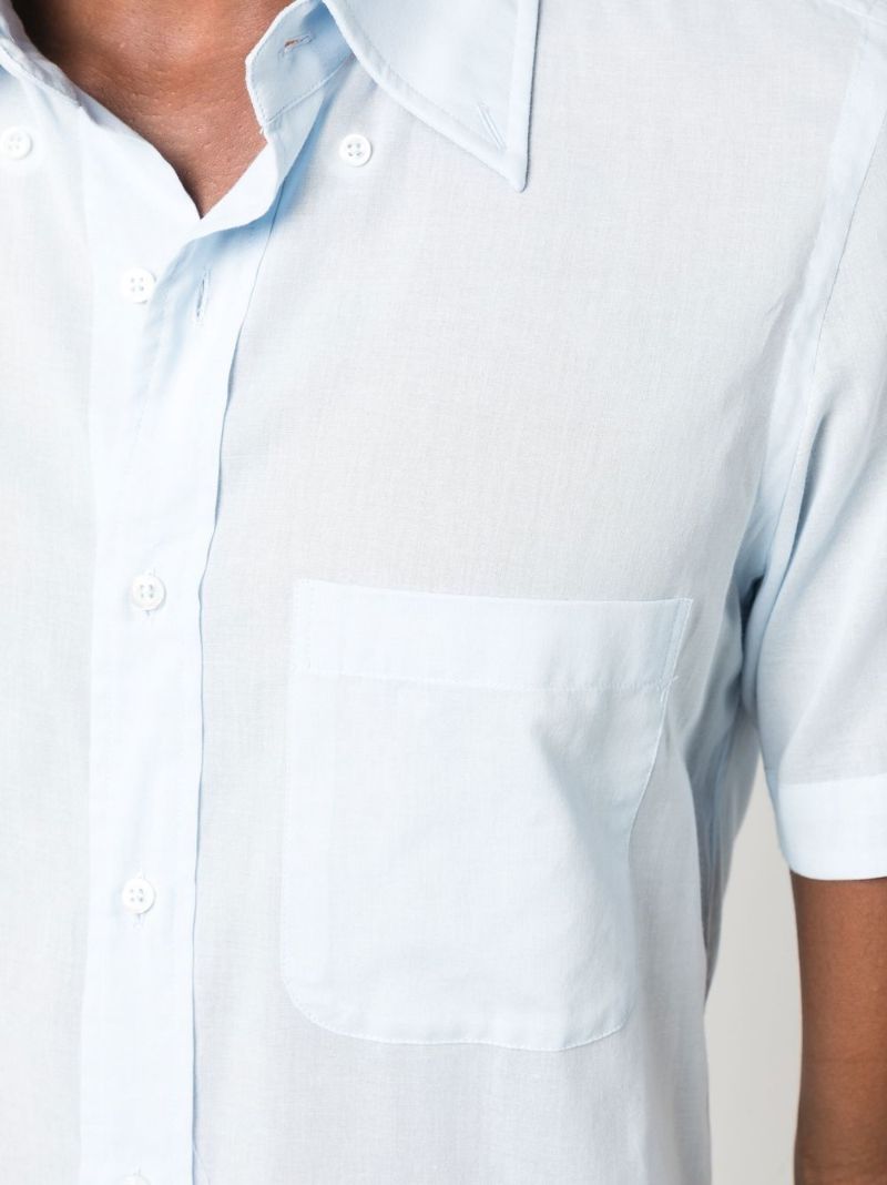 Blue Logo Tag Short Sleeve Shirt