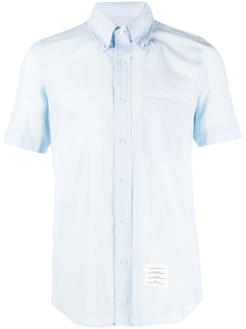 Blue Logo Tag Short Sleeve Shirt