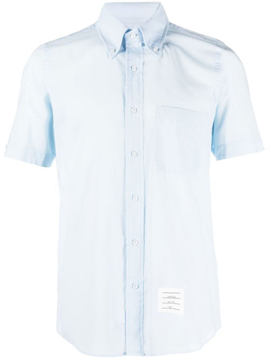 Blue Logo Tag Short Sleeve Shirt