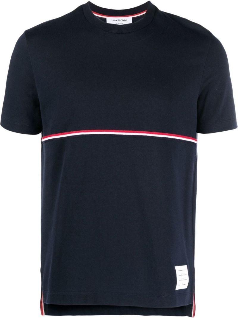 Blue Rwb Stripe Cotton T-shirt