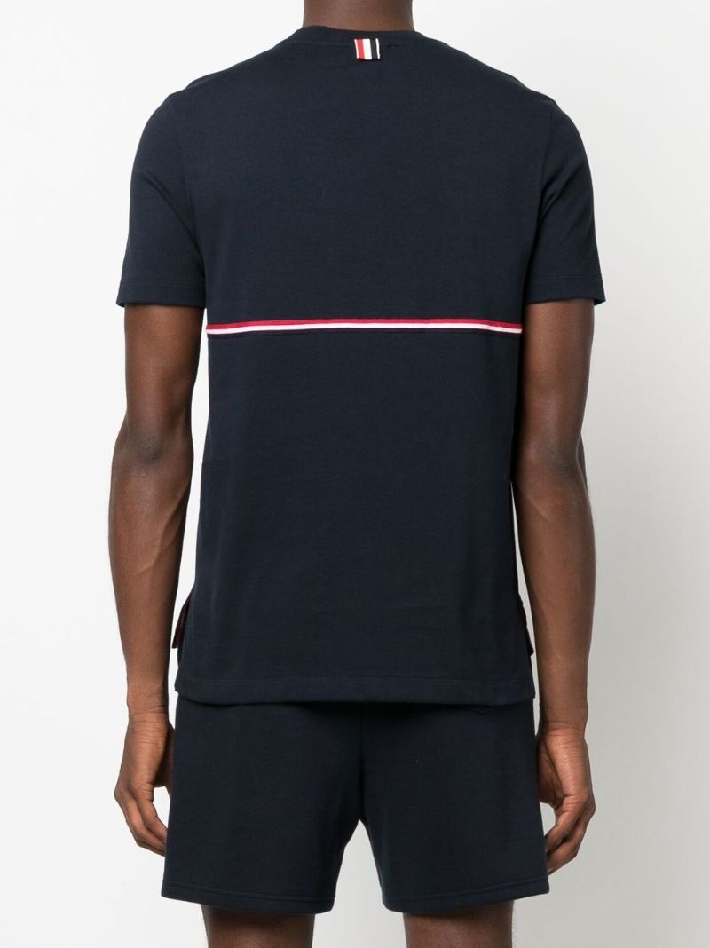 Blue Rwb Stripe Cotton T-shirt