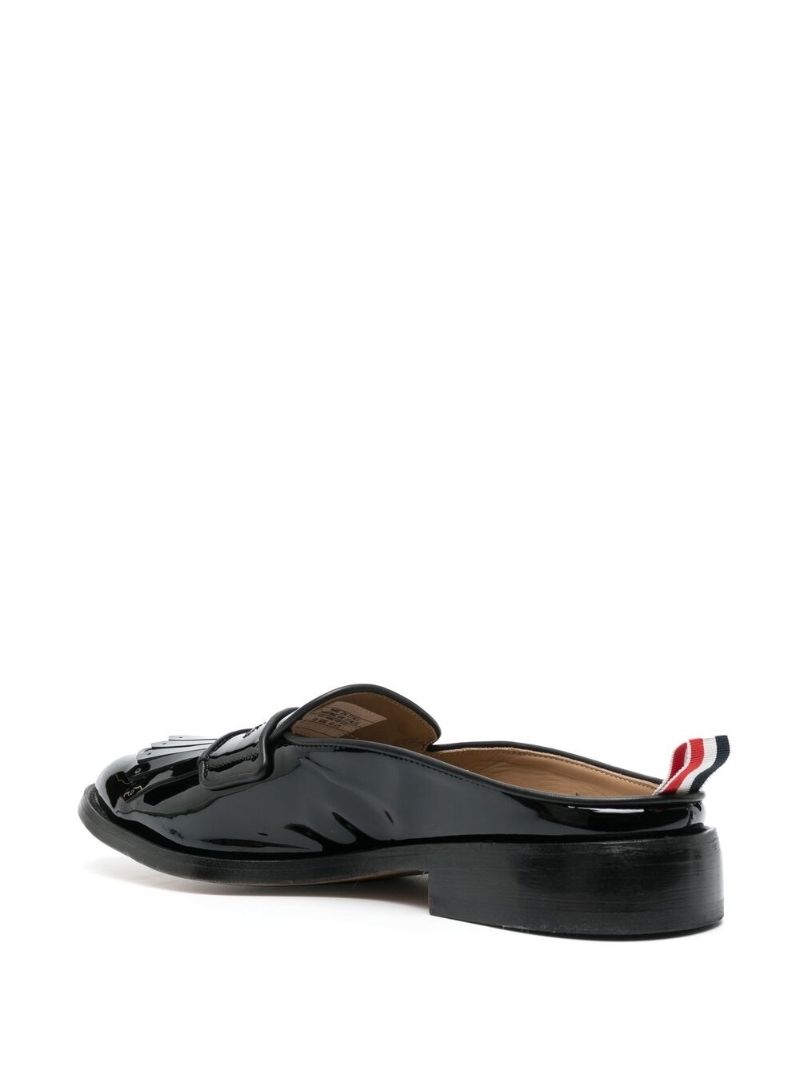 Black Patent Mule Loafers