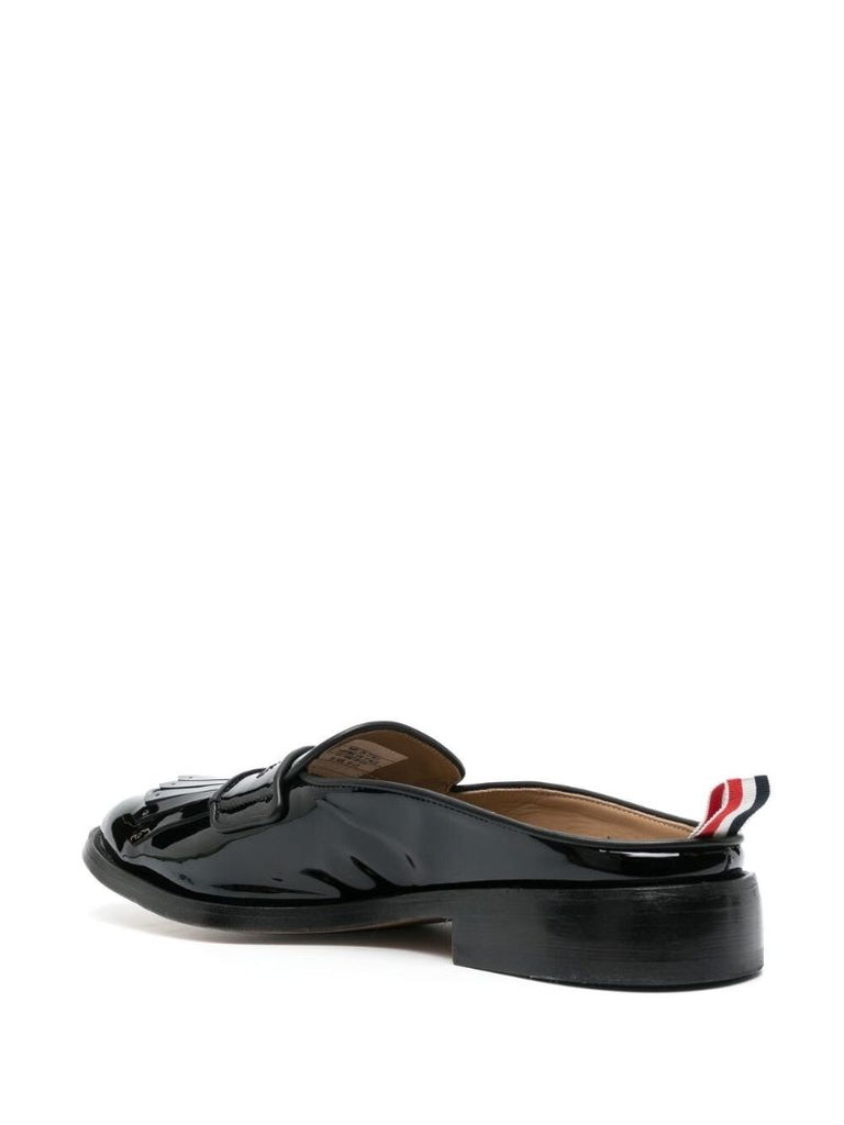 Black Patent Mule Loafers
