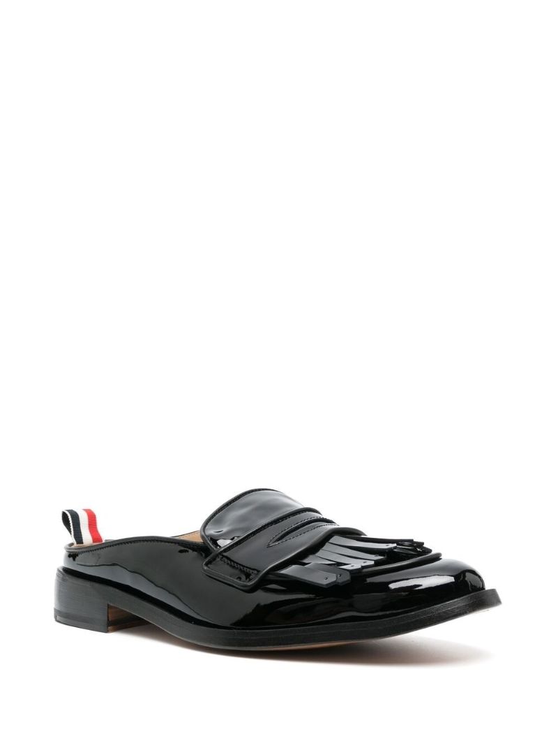 Black Patent Mule Loafers