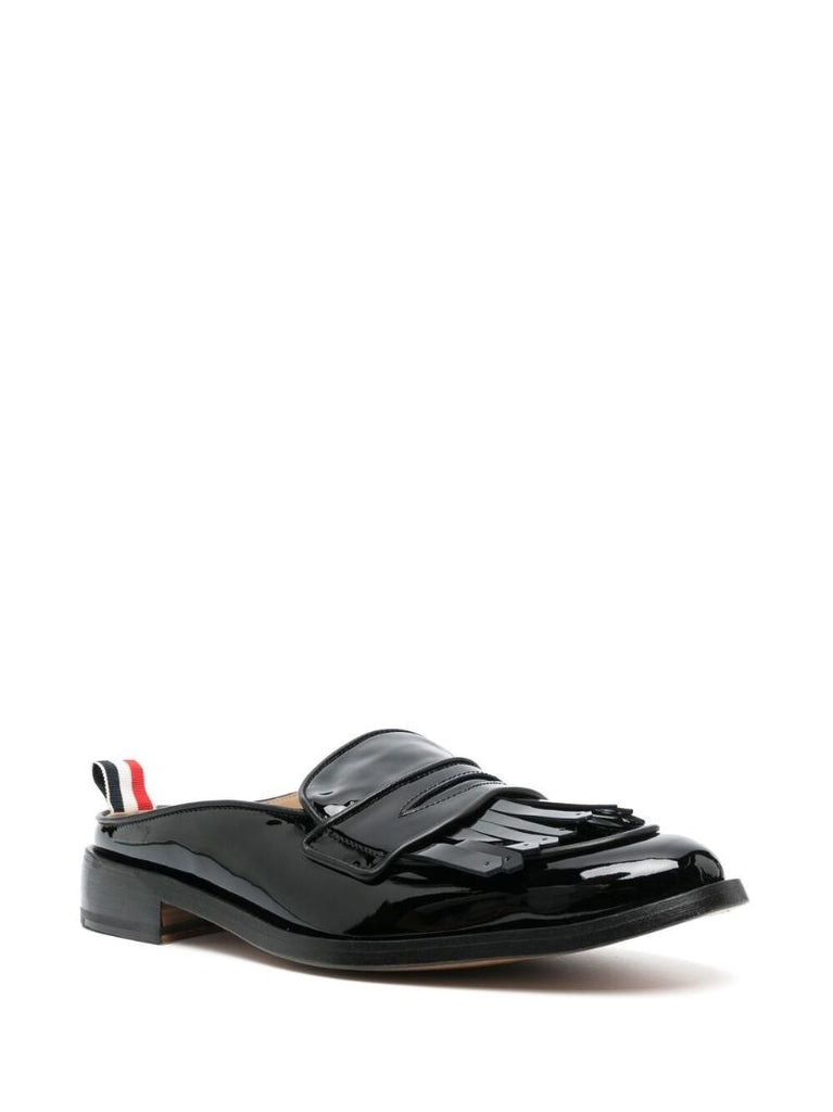 Black Patent Mule Loafers
