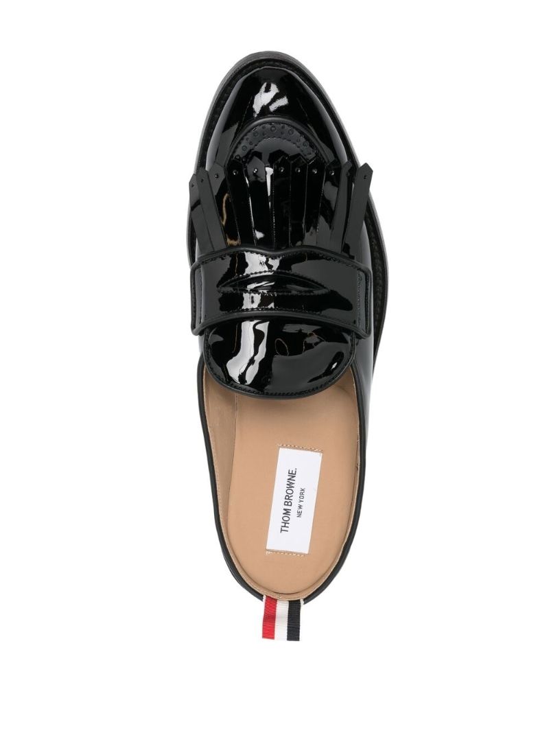 Black Patent Mule Loafers