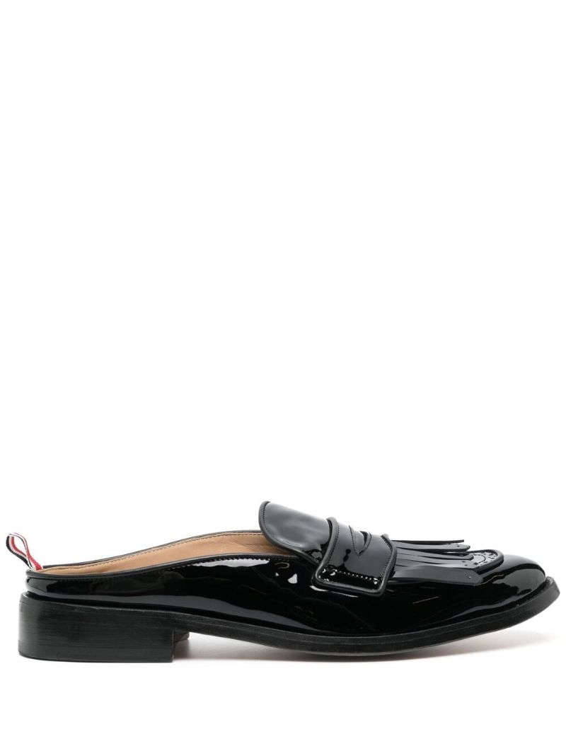 Black Patent Mule Loafers