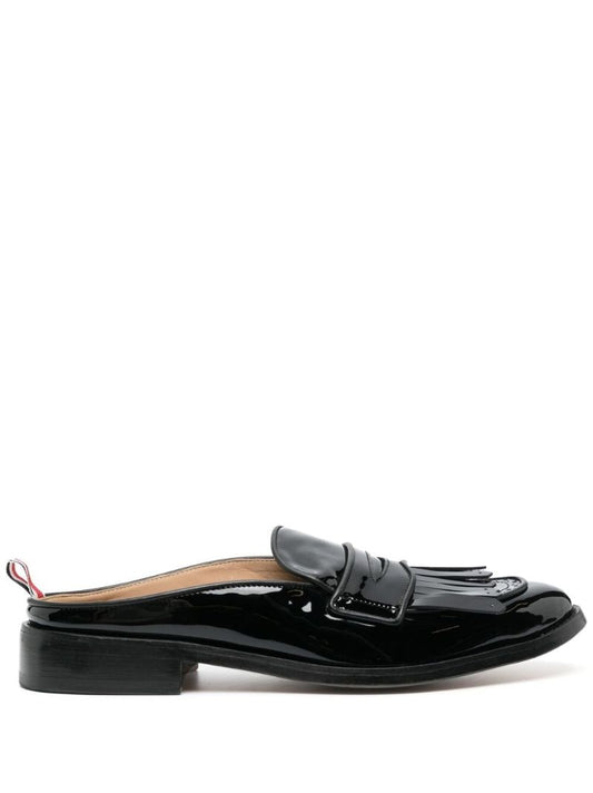 Black Patent Mule Loafers