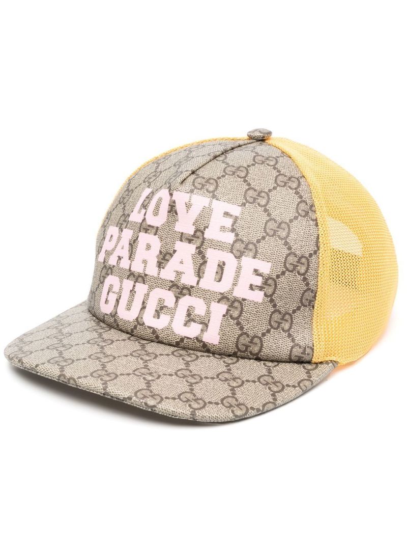 Brown Love Parade Gg Supreme Canvas Trucker Hat