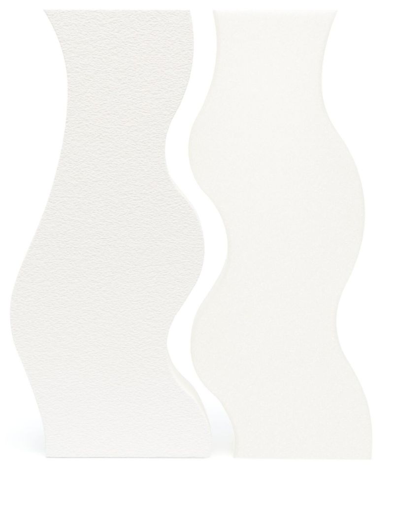 White 3d Printed Doves Vase Set
